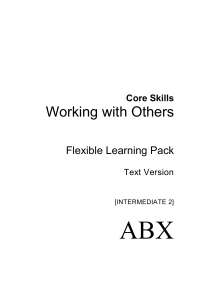   Working with Others Flexible Learning Pack