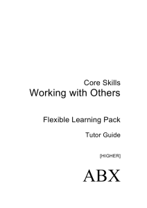   Working with Others Core Skills