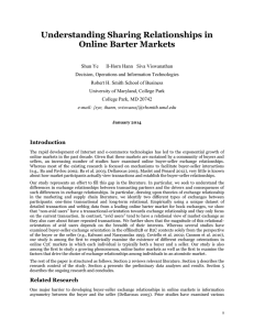 Understanding Sharing Relationships in Online Barter Markets