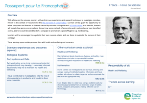 France – Focus on Science Learning Journey  Overview