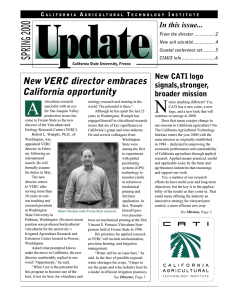 A N New VERC director embraces California opportunity