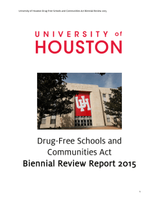 Drug-Free Schools and Communities Act Biennial Review Report 2015