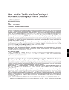 How Late Can You Update Gaze-Contingent Multiresolutional Displays Without Detection?