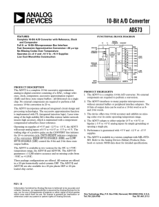 a 10-Bit A/D Converter AD573