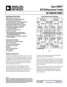 Quad-SHARC DSP Multiprocessor Family AD14060/AD14060L