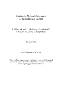 Electricity Network Scenarios for Great Britain in 2050