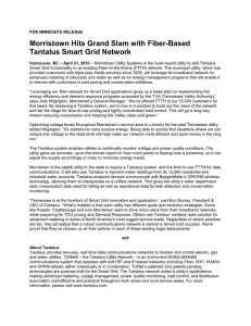 Morristown Hits Grand Slam with Fiber-Based Tantalus Smart Grid Network