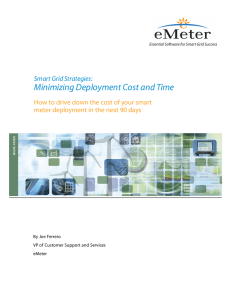 Minimizing Deployment Cost and Time Smart Grid Strategies: