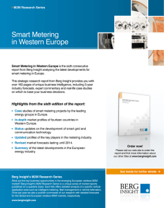 Smart Metering in Western Europe