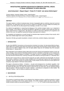 INVESTIGATING SHIPPING BEHAVIOUR IN EMISSION CONTROL AREAS: Julia Schaumeier