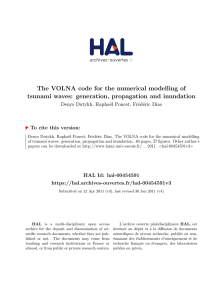 The VOLNA code for the numerical modelling of Denys Dutykh, Rapha¨