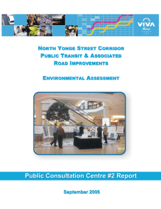 Public Consultation Centre #2 Report N Y S