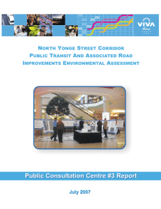 Public Consultation Centre #3 Report N Y S