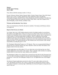 Minutes Faculty Senate Meeting May 3, 2006