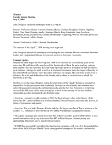 Minutes Faculty Senate Meeting May 5, 2004