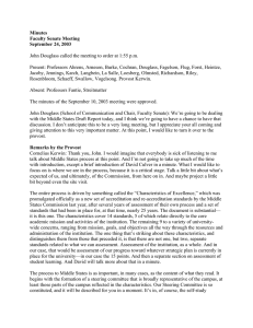 Minutes Faculty Senate Meeting September 24, 2003