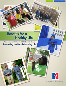 Benefits for a Healthy Life Promoting Health – Enhancing Life
