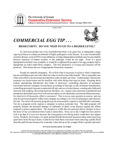 COMMERCIAL EGG TIP . . . Cooperative Extension Service