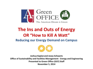 The Ins and Outs of Energy