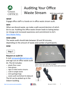 Auditing Your Office Waste Stream