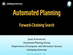 Automated Planning Forward-Chaining Search
