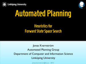 Automated Planning Heuristics for Forward State Space Search