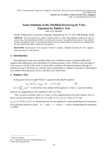Some Solutions of the Modified Korteweg-de Vries Equation by Painleve Test