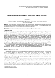 Internal Symmetry Nets for Back Propagation in Edge Detection Gu Li