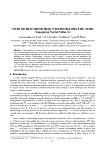 Robust and Imperceptible Image Watermarking using Full Counter Propagation Neural Networks