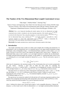 The Number of the Two Dimensional Run Length Constrained Arrays