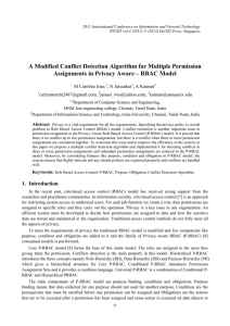 A Modified Conflict Detection Algorithm for Multiple Permission