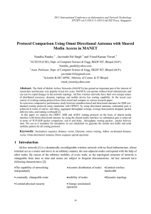 Protocol Comparison Using Omni Directional Antenna with Shared Nandita Pandey
