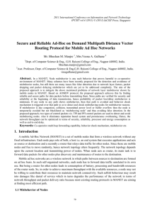 Secure and Reliable Ad-Hoc on Demand Multipath Distance Vector