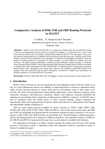 Comparative Analysis of DSR, FSR and ZRP Routing Protocols in MANET