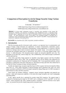 Comparison of Encryption Levels for Image Security Using Various Transforms K.Sumathy , R.Tamilselvi