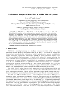 Performance Analysis of Delay Jitter in Mobile WiMAX Systems