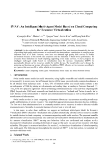 IMAV: An Intelligent Multi-Agent Model Based on Cloud Computing Myougnjin Kim