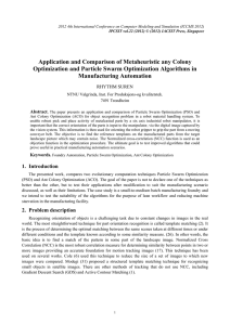 Application and Comparison of Metaheuristic any Colony