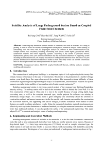 Stability Analysis of Large Underground Station Based on Coupled Fluid-Solid Theorem Rui-lang CAO