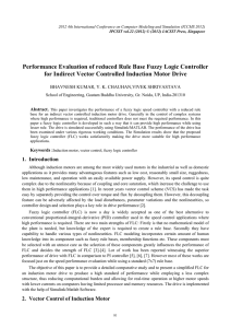 Performance Evaluation of reduced Rule Base Fuzzy Logic Controller