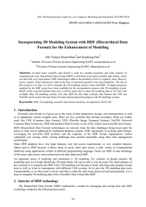 Incorporating 3D Modeling System with HDF (Hierarchical Data and Soonhung Han