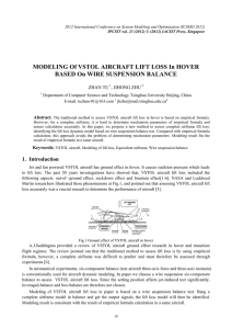 MODELING Of VSTOL AIRCRAFT LIFT LOSS In HOVER ZHAN TU