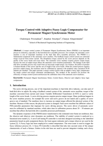 Torque Control with Adaptive Fuzzy Logic Compensator for Chalermpon  Pewmaikam