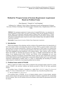 Method for Weapon System of Systems Requirement Acquirement Zhao Qingsong