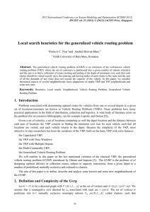 Local search heuristics for the generalized vehicle routing problem