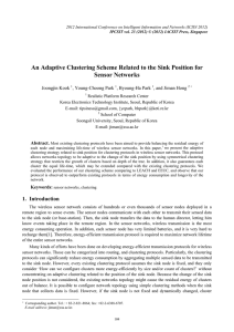 An Adaptive Clustering Scheme Related to the Sink Position for