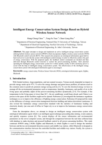 Intelligent Energy Conservation System Design Based on Hybrid Wireless Sensor Network