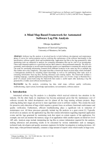 A Mind Map Based Framework for Automated Software Log File Analysis