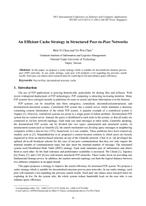 An Efficient Cache Strategy in Structured Peer-to-Peer Networks