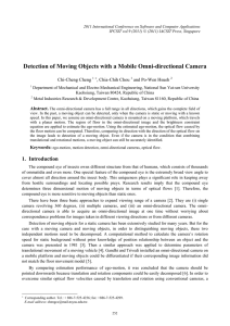 Detection of Moving Objects with a Mobile Omni-directional Camera Chi-Cheng Cheng